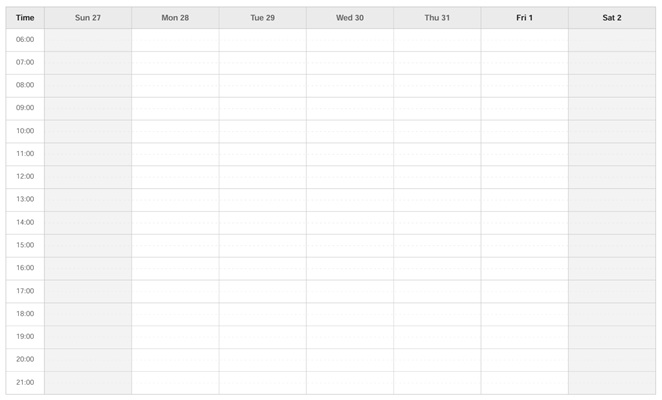 Preview of the August 2026 weekly planner, sunday printable PDF